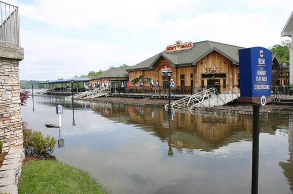 Branson Landing Boardwalk and Service drive
Picture take from Garfields