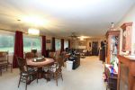 Large open family and dining areas.