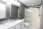 Master Bath with heated tile floor and walk-in shower.