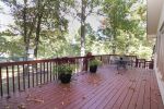 Large multi level decks across the back of the home