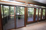 The family area opens out onto the multi-level deck.