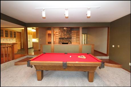 Lower tier of family room - Pool table will stay at buyers request.