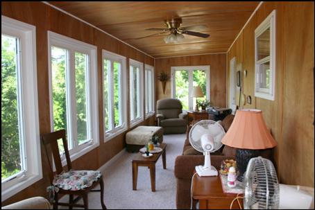 Sunroom overlooking the Ozarks