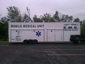 Mobile Hospital Setup - Click for Gallery of Setup