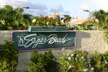 Entance to Sugar Beach St Croix US Virgin Islands